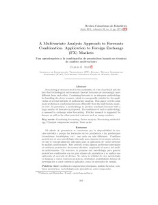 A Multivariate Analysis Approach to Forecasts Combination