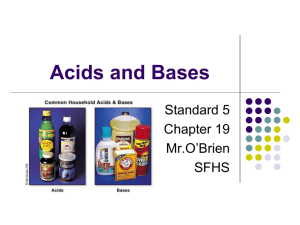 Acids and Bases