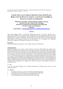 use of the value stream mapping tool for waste reduction in