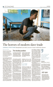 The horrors of modern slave trade