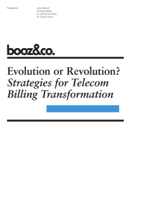 Evolution or Revolution? Strategies for Telecom Billing