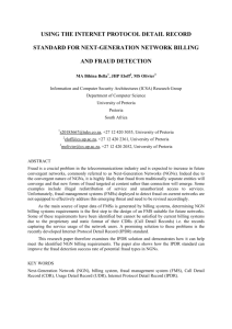 using the internet protocol detail record standard