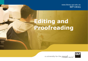 Editing and Proofreading - Studywell