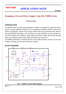 Designing a Forward Power Supply Using The N3858x Series