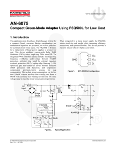 AN-6075-Compact Green-Mode Adapter Using FSQ500L