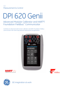 Advanced Modular Calibrator and HART®/ Foundation Fieldbus