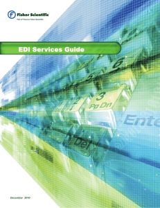 EDI Services Guide - Fisher Scientific