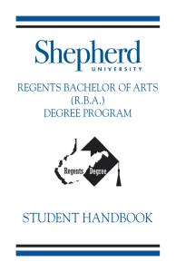R.B.A. Student Handbook