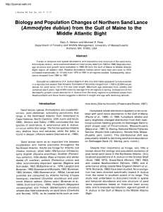 Biology and Population Changes of Northern Sand Lance