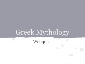 Greek Mythology - westerncenteracademy