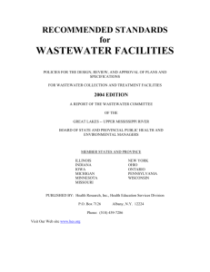 Recommended Standards for Wastewater Facilities