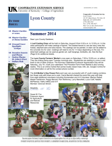 Lyon County Summer 2014