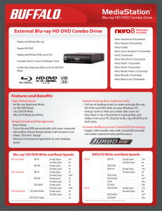 External Blu-ray HD DVD Combo Drive