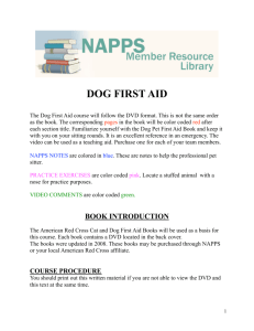 dog first aid - National Association of Professional Pet Sitters