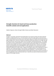 Technical Paper Strength chemistry for board and tissue production