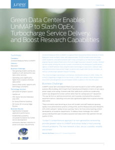 Green Data Center Enables UniMAP to Slash