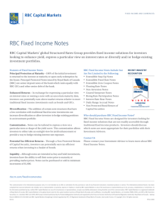 RBC Fixed Income Notes