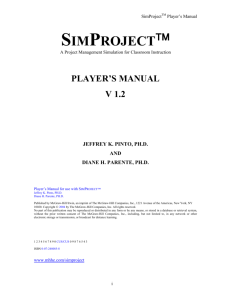 sim project manual