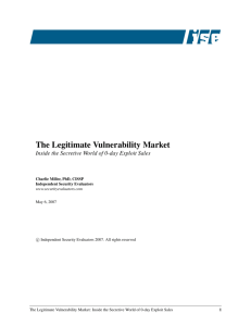 The Legitimate Vulnerability Market: Inside the Secretive World of 0