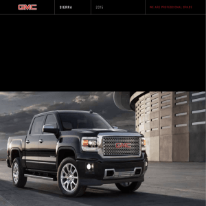 2015 GMC Sierra Catalogue - Canadian English