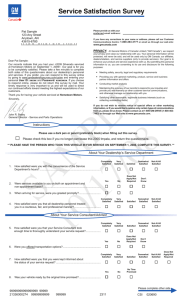 Service Satisfaction Survey