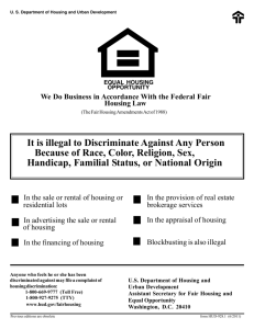 Fair Housing Poster