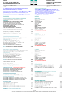 TRADE & RETAIL.xlsx - Downtown Computers Ltd