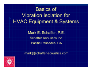 Basics of Vibration Isolation for HVAC Equipment