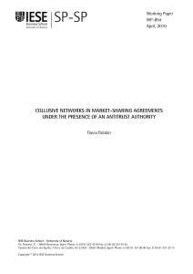 collusive networks in market-sharing agreements under the