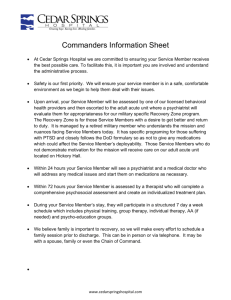 Commanders Information Sheet