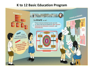K to 12 basic education program