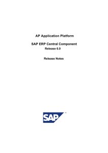 AP Application Platform SAP ERP Central Component