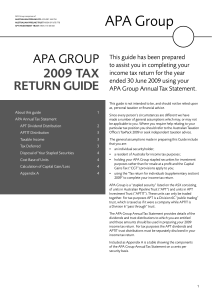 2009 Tax Return Guide