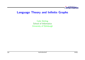 lecture three - Informatics Homepages Server