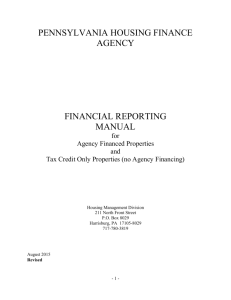 Financial Reporting Manual