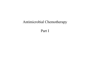 Antimicrobial chemotherapy