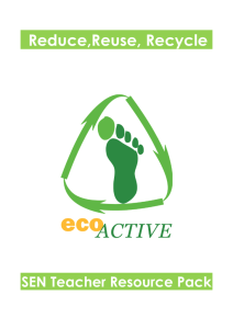ecoACTIVE SEN 3R's TEACHER PACK