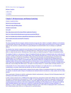 Chapter 5. IR Spectroscopy and Raman Scattering