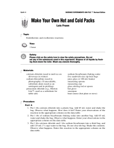 Make Your Own Hot and Cold Packs