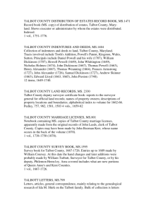 talbot county distribution of estates record