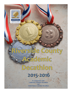 Riverside County Academic Decathlon