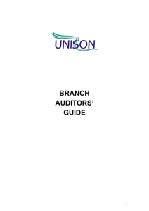 branch auditors' guide