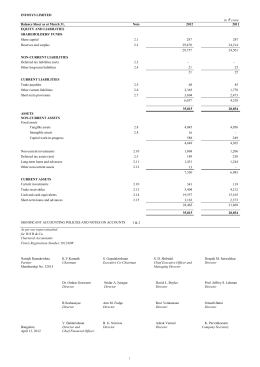 infosys cash statement flow limited infy