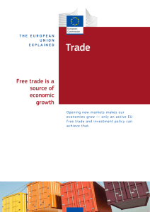 Free trade is a source of economic growth
