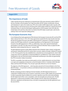 Free Movement of Goods - European Free Trade Association