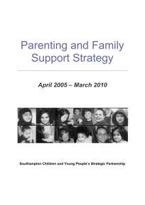 Parenting and Family Support Strategy