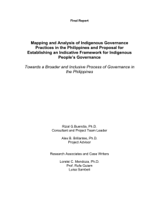 Mapping and Analysis of Indigenous Governance Practices in the