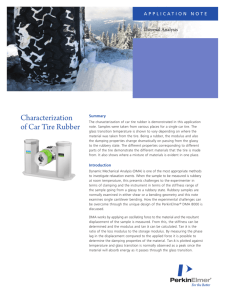 Characterization of Car Tire Rubber