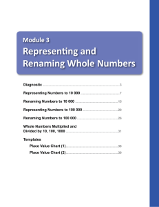 Representing and Renaming Whole Numbers