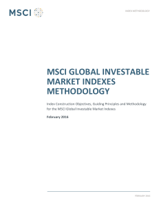 MSCI Global Investable Market Indexes Methodology (February 2016)
